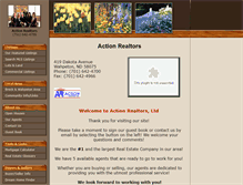 Tablet Screenshot of actionrealtorsltd.com